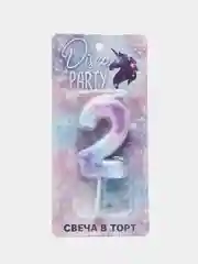 Свеча в торт, цифра 0,1,2,3,4,5,6,7,8,9