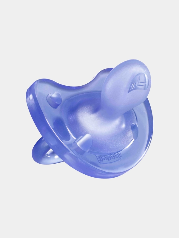 CHICCO Пустышка Physio Soft,1шт.,0-6мес.,силикон,сиреневый