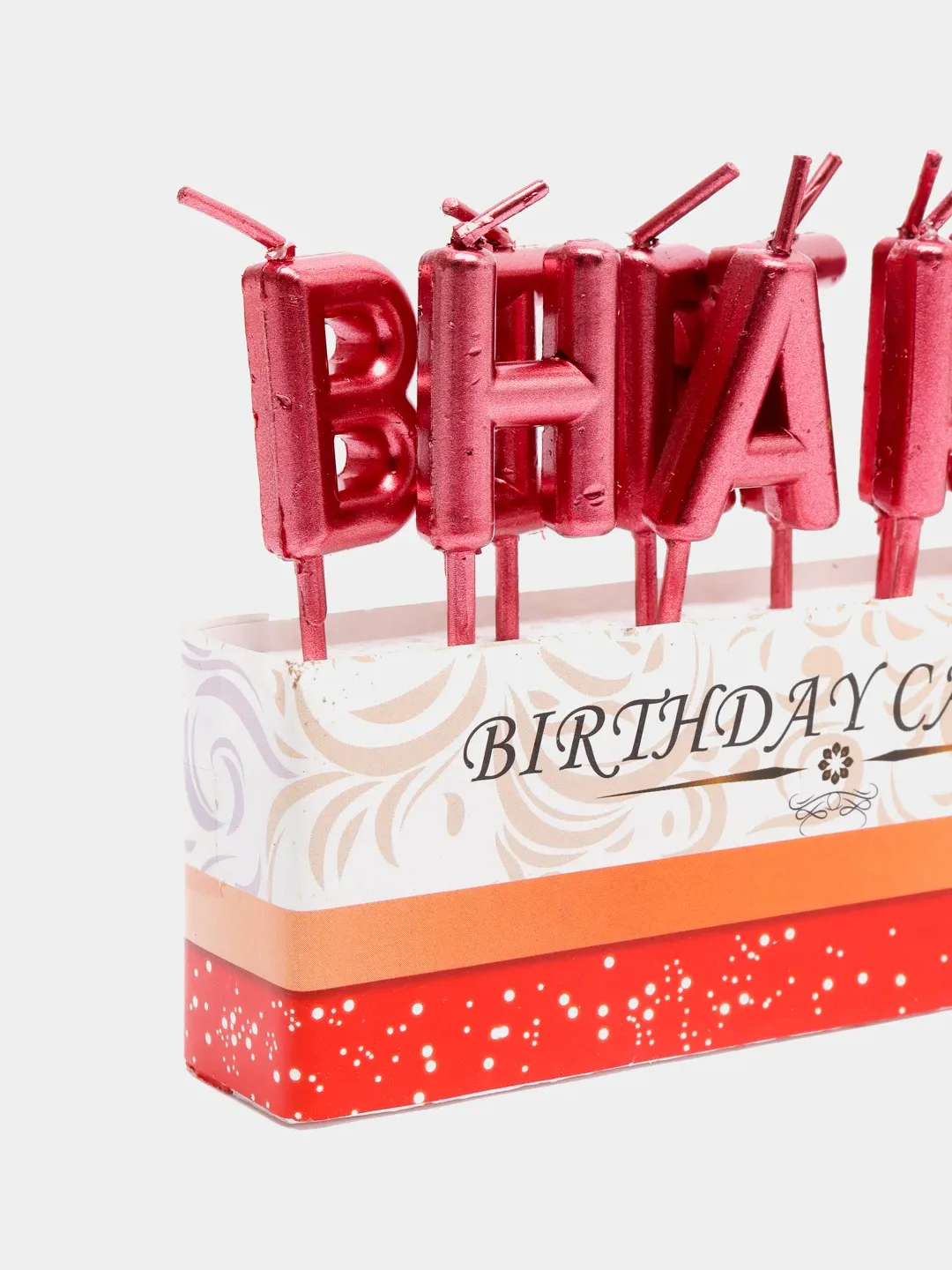 Красный свечи "Happy Birthday"