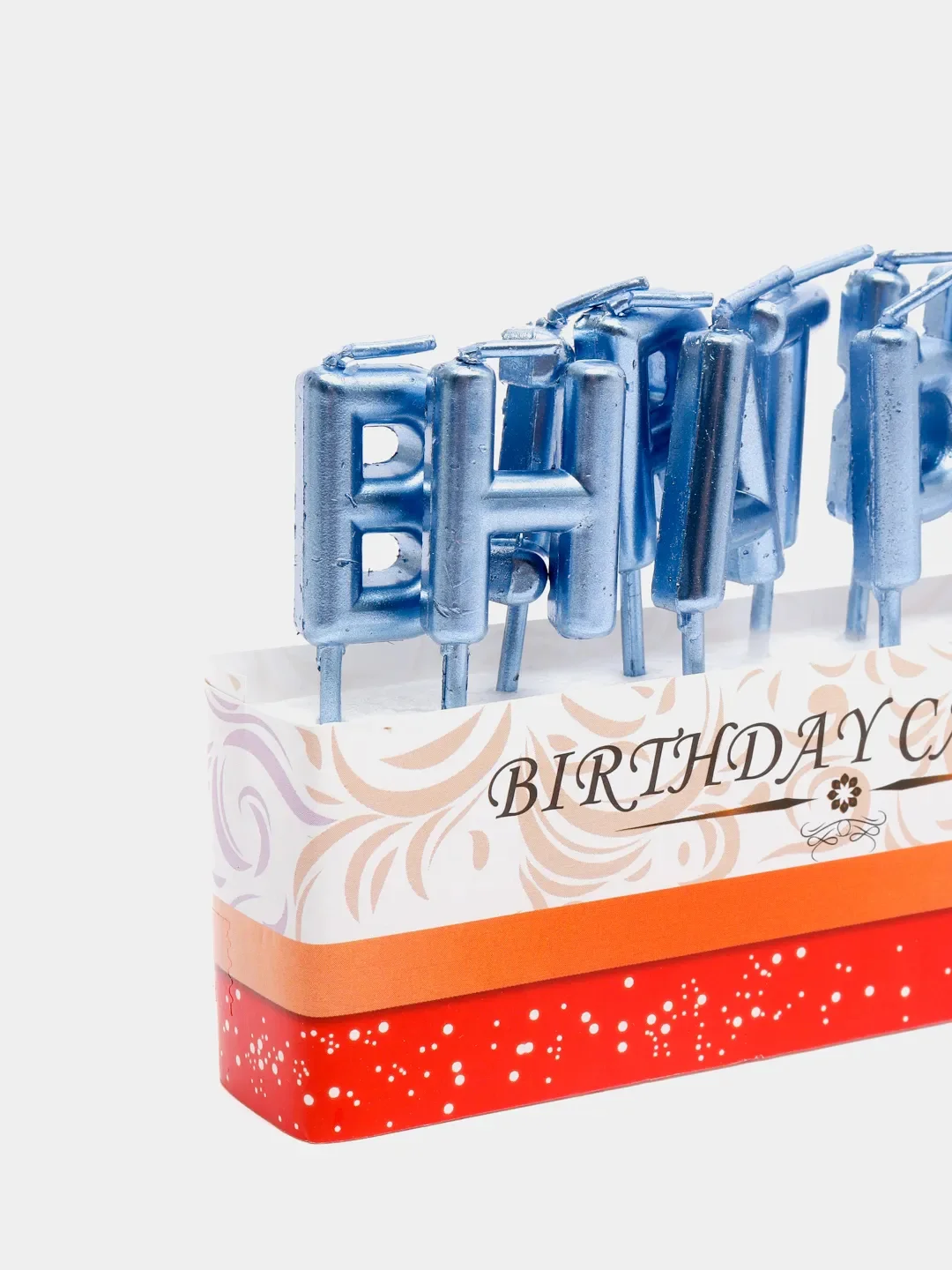 Серебряный свечи "Happy Birthday"