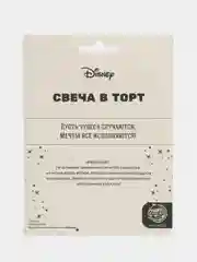 Белый набор восковых свечей в торт "Свечи Дисней, Марвел, Принцессы, Человек-паук, Тачки", 5 шт