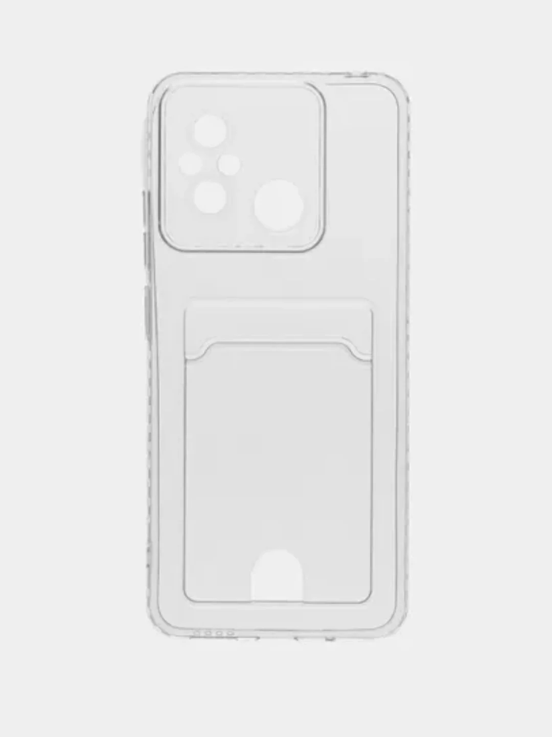 Прозрачный чехол Xiaomi Poco X3 12 Pro Redmi 9 9A 10C 12C Note 9 12 5G 10 Pro с карманом для карты