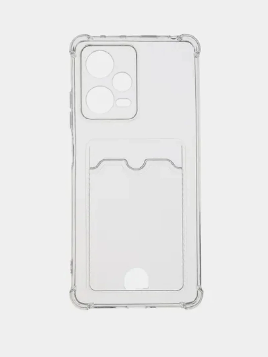Прозрачный чехол Xiaomi Poco X3 12 Pro Redmi 9 9A 10C 12C Note 9 12 5G 10 Pro с карманом для карты