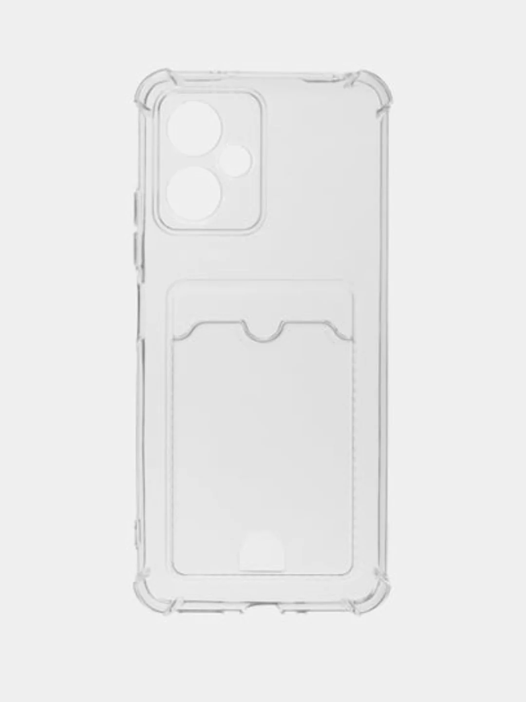 Прозрачный чехол Xiaomi Poco X3 12 Pro Redmi 9 9A 10C 12C Note 9 12 5G 10 Pro с карманом для карты