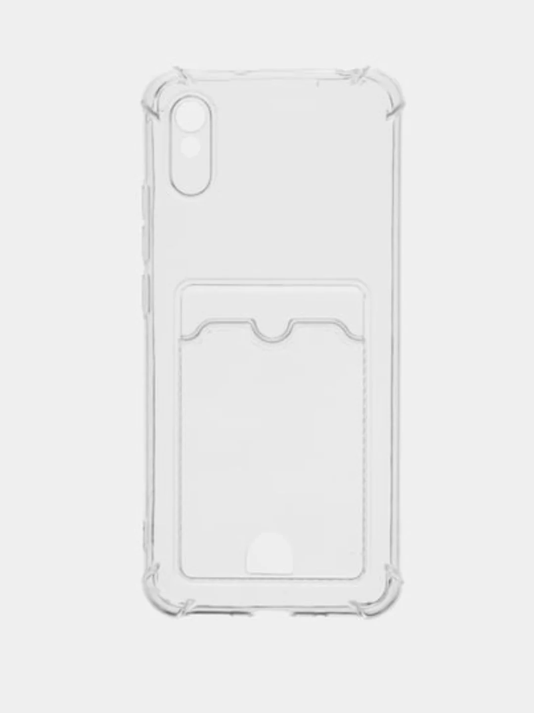 Прозрачный чехол Xiaomi Poco X3 12 Pro Redmi 9 9A 10C 12C Note 9 12 5G 10 Pro с карманом для карты