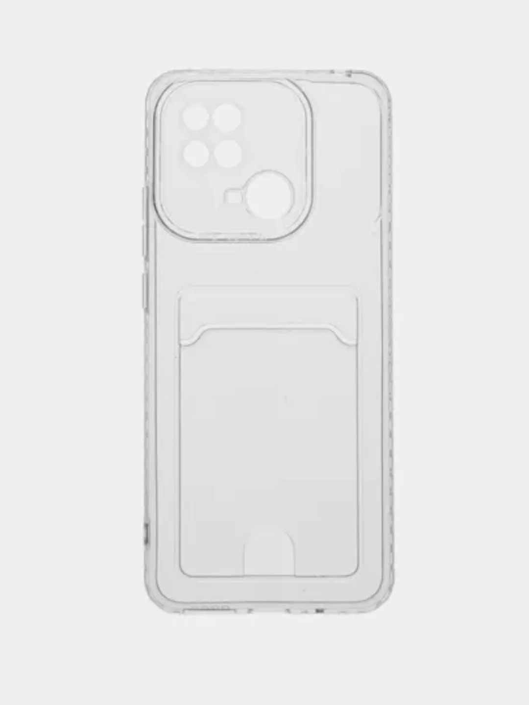Прозрачный чехол Xiaomi Poco X3 12 Pro Redmi 9 9A 10C 12C Note 9 12 5G 10 Pro с карманом для карты