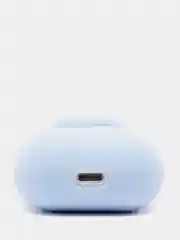 Голубой силиконовый чехол для беспроводных наушников AirPods, Аирподс 1, 2