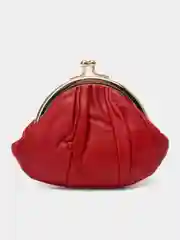 Бордовый женский кошелек из натуральной кожи