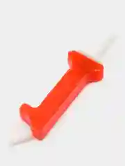 Красный свечи для торта "Цифры", 1 штука