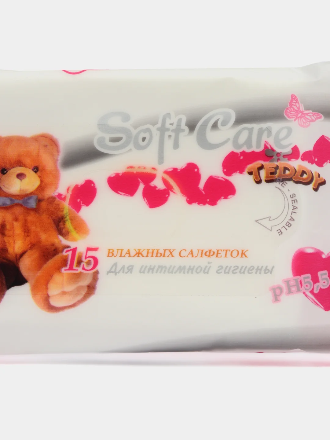 Влажные салфетки для интимной гигиены Teddy, 15 штук