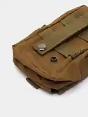 Песочный хаки тактическая поясная сумка с липучкой