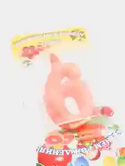 Оранжевый цифра свеча