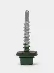 Саморезы кровельные RAL6002, по металлу, зеленый лист, 4,8 х 29