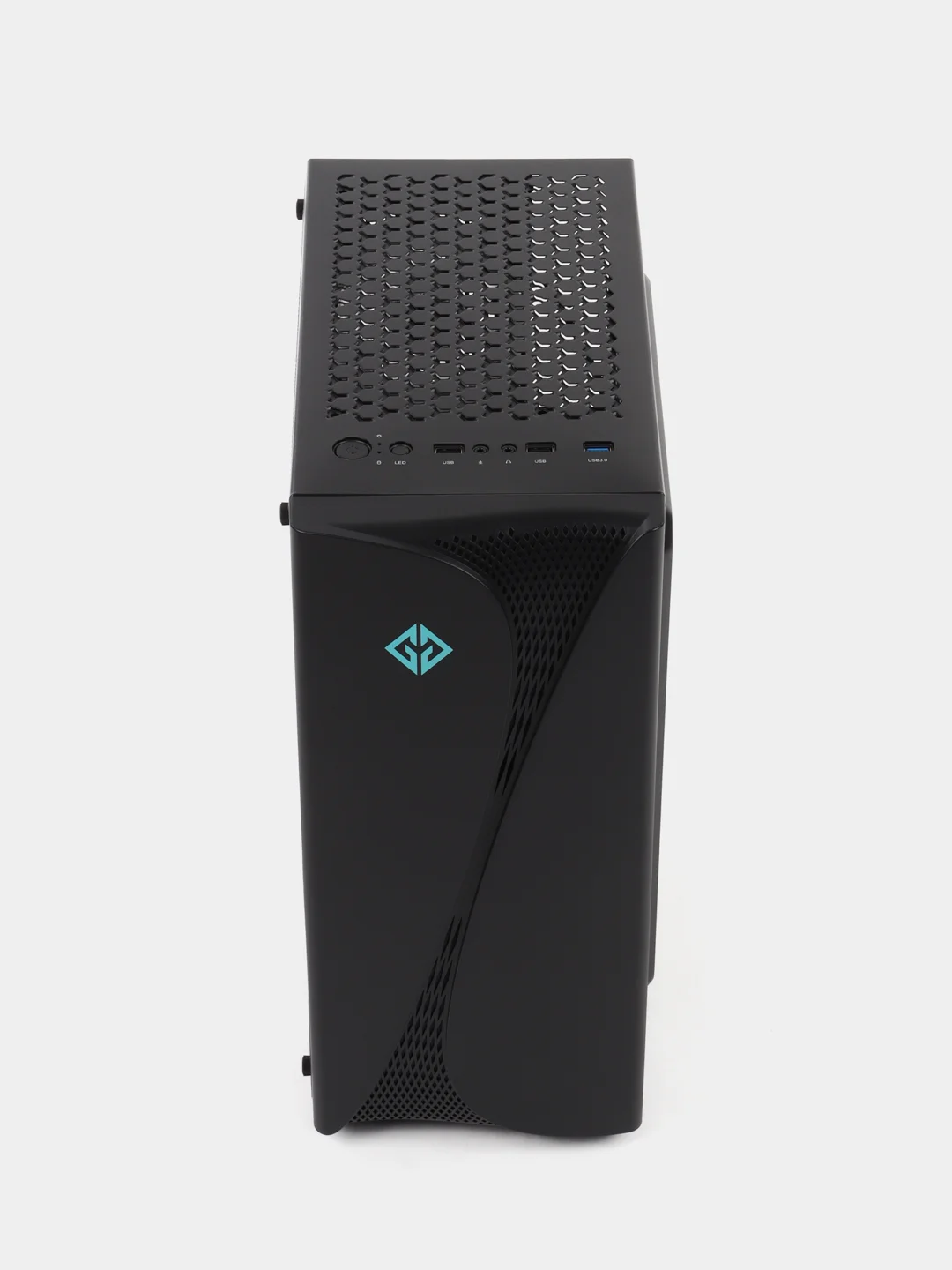 Черный корпус компьютерный GMNG OGC-G120, без БП, ATX 5x120 мм, 2xUSB2.0, 1xUSB3.0