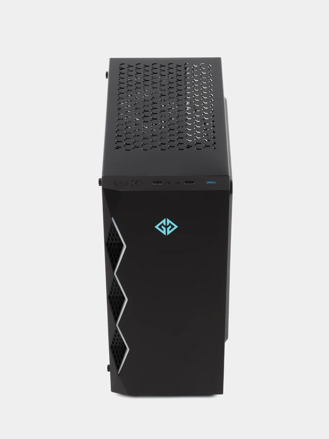 Черный корпус компьютерный GMNG OGC-G110 без БП, ATX 5 х 120 мм, 2 x USB 2.0, 1 х USB 3.0