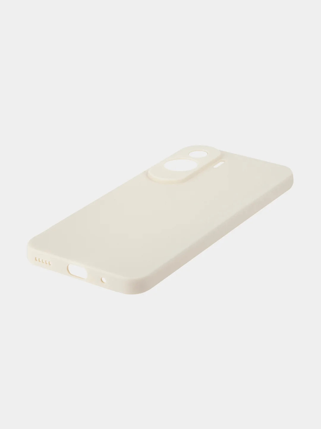 Молочный чехол BROSCORP для Honor 90 Lite, X50i матовый, силиконовый, тонкий, бортик вокруг камер