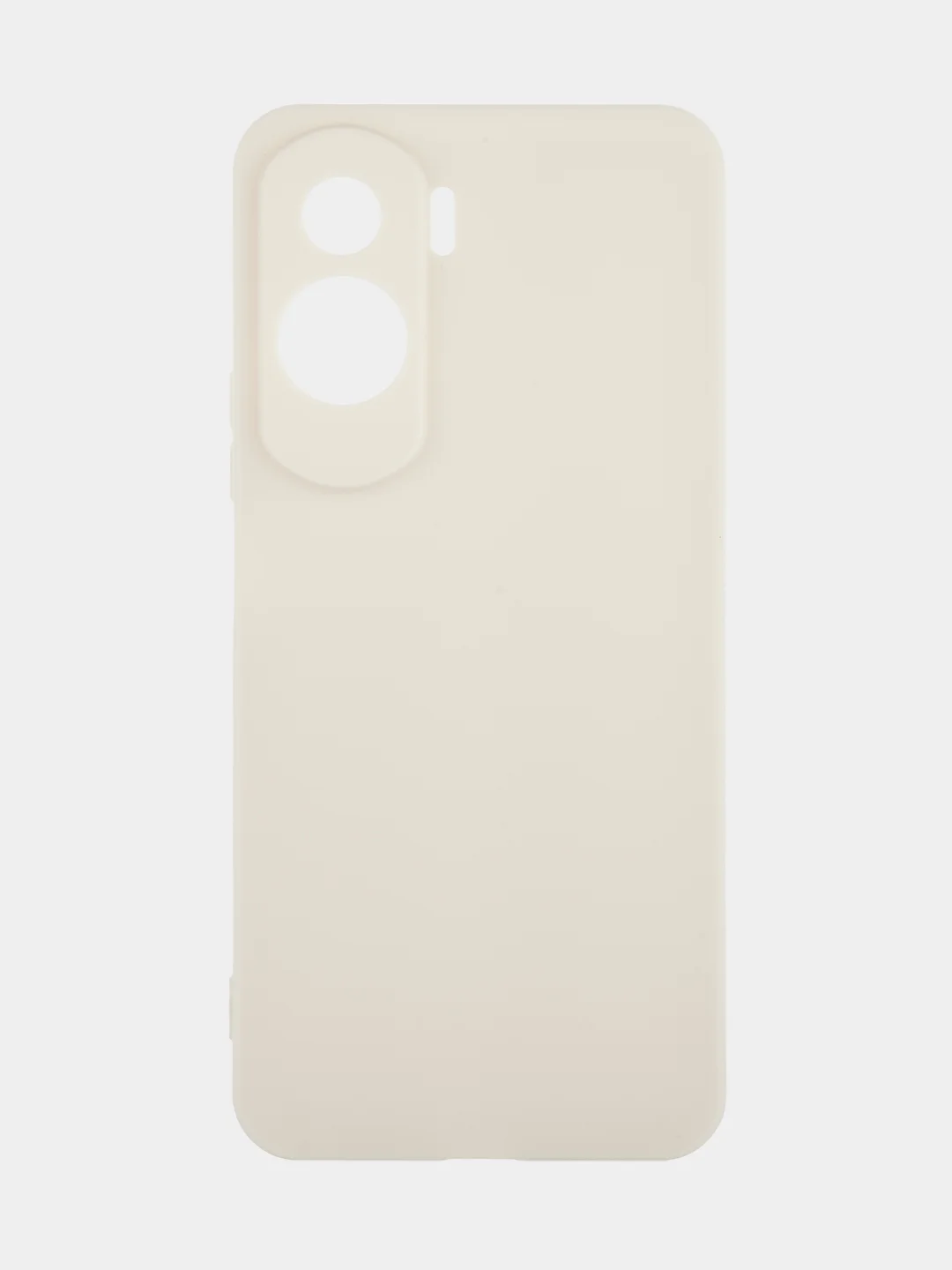 Молочный чехол BROSCORP для Honor 90 Lite, X50i матовый, силиконовый, тонкий, бортик вокруг камер