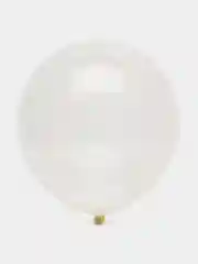 Прозрачный воздушный шар, белый, 30 см, 1, 10, 20, 50