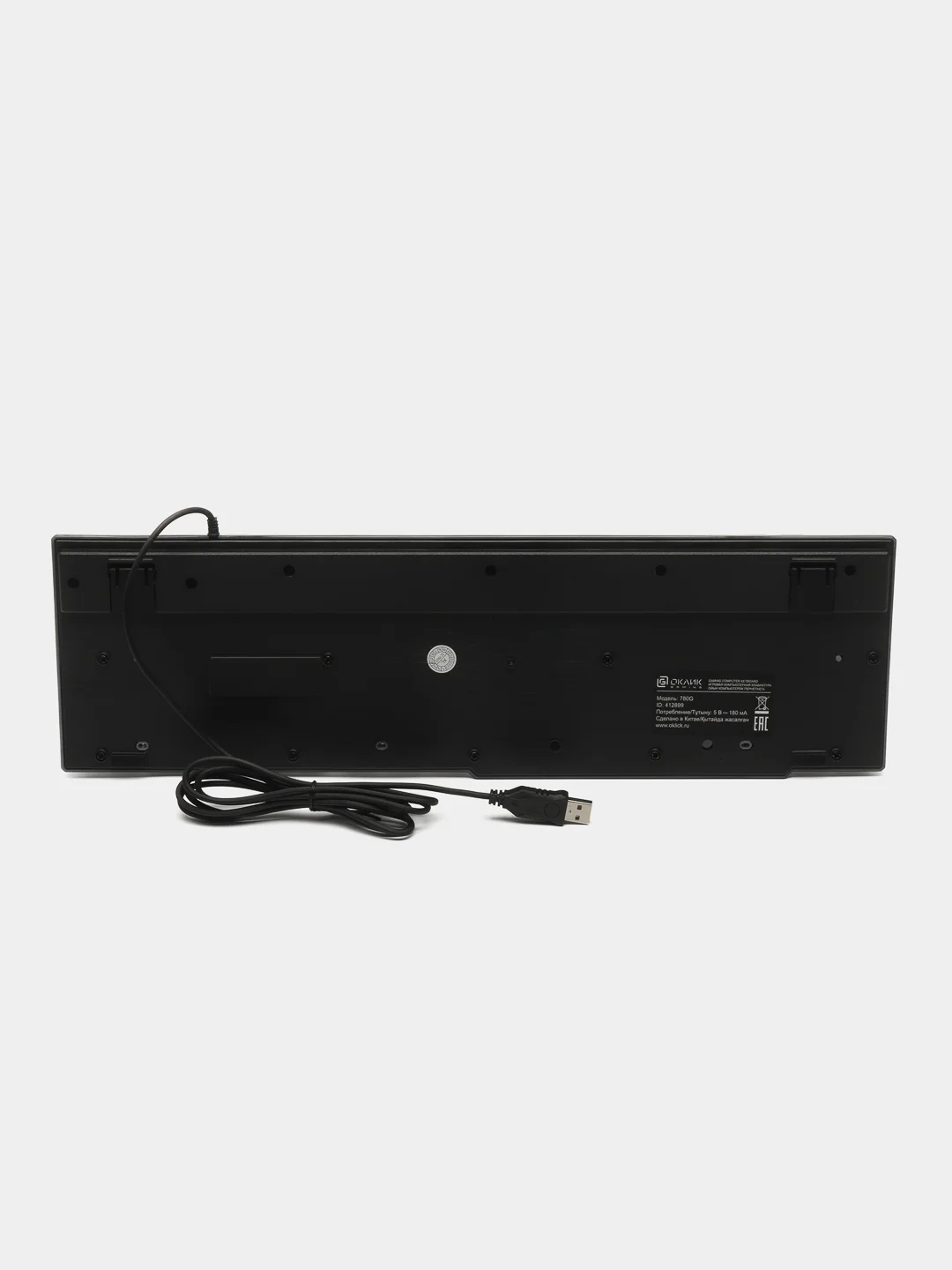 Черный клавиатура игровая Oklick 780G Slayer, с подсветкой, USB