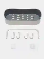 Белый полка для хранения для душа/ванны,органайзер настенный на кухню/ванную комнату
