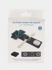 Белый беспроводное зарядное устройство 3 в 1, для iPhone (айфон), Apple Watch, AirPods, Magsafe