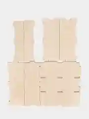 Ящик деревянный для подарка, 3 ячейки