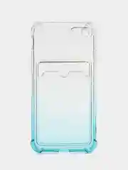 Голубой чехол для iPhone 11/12 Pro/13/14 +/14 Pro/XR/XS/7/8/SE, 12/13/14 Pro Max, с карманом