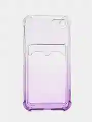 Пурпурный чехол для iPhone 11/12 Pro/13/14 +/14 Pro/XR/XS/7/8/SE, 12/13/14 Pro Max, с карманом