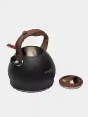 Приглушённый хаки чайник Кукмара со свистком нержавеющая сталь