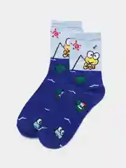 Хаки высокие носки с принтом Куроми, Мелоди, Hello Kitty, носки с рисунком, мужские, женские