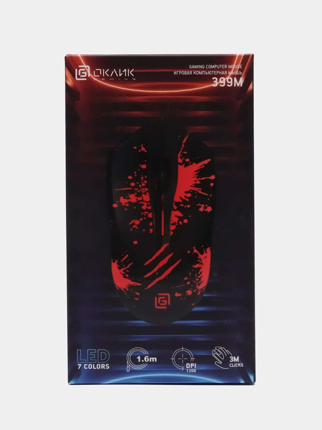 Мышь игровая компьютерная Oklick 399M Stigma, оптическая, USB