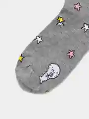 Розовый высокие носки с принтом Куроми, Мелоди, Hello Kitty, носки с рисунком, мужские, женские