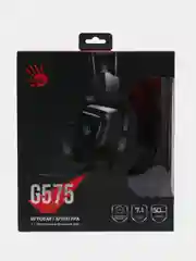 Черный наушники игровые компьютерные A4Tech Bloody G575, с микрофоном