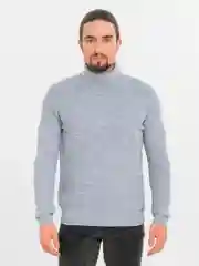 Серый металлик водолазка мужская