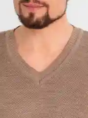 Коричневый мужской джемпер