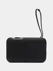 Черный пауэрбанк (PowerBank) для часов и телефона, 5000 мАч, с кабелем USB-C ty USB-C