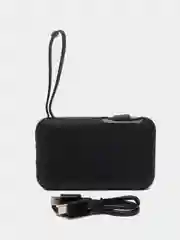Черный пауэрбанк (PowerBank) для часов и телефона, 5000 мАч, с кабелем USB-C ty USB-C