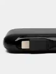 Черный пауэрбанк (PowerBank) для часов и телефона, 5000 мАч, с кабелем USB-C ty USB-C