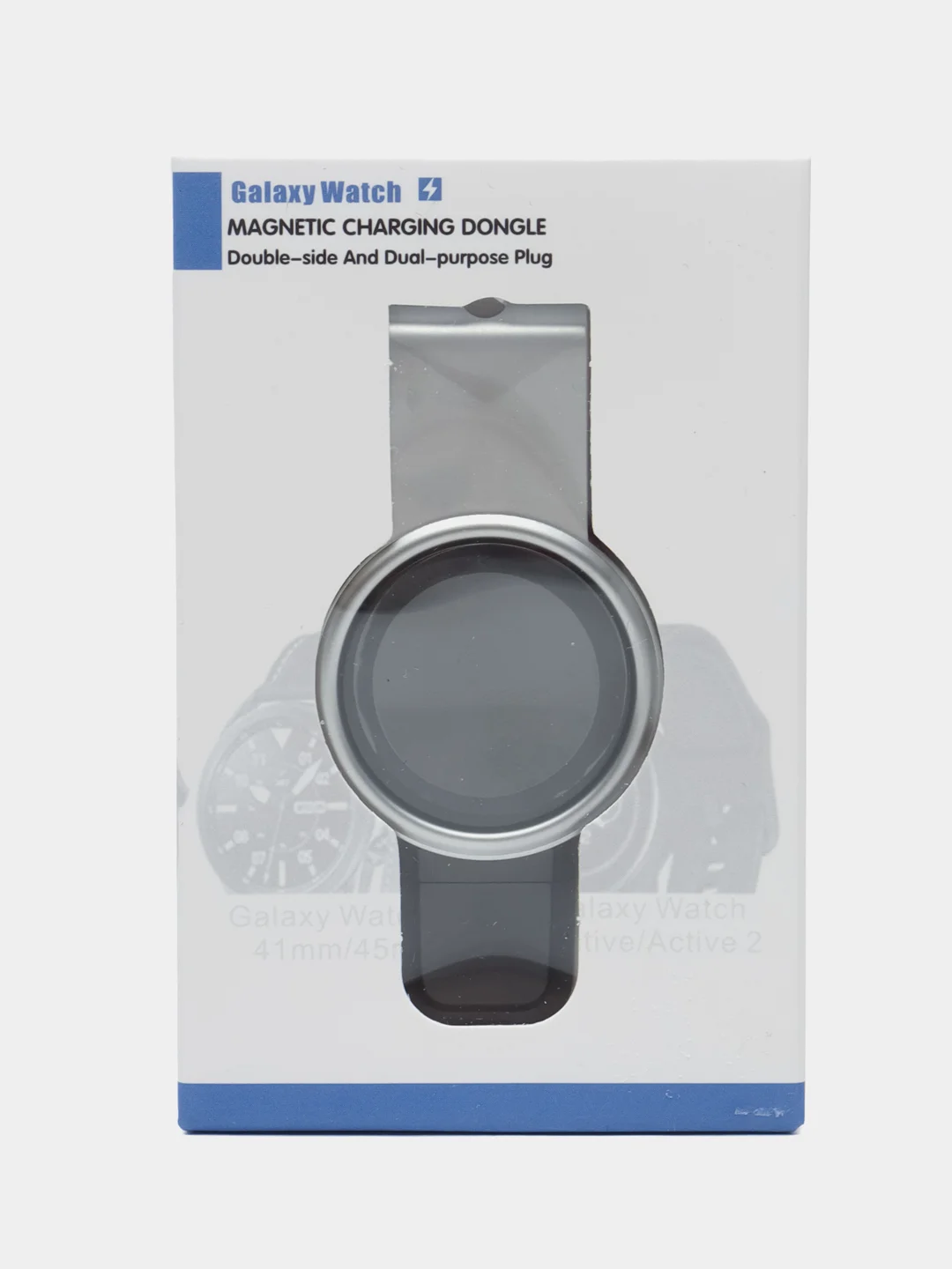 Черный портативное беспроводное зарядное устройство, для Apple Watch и Samsung Galaxy Watch