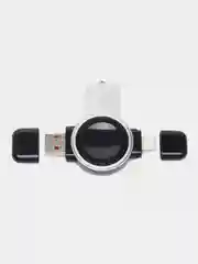 Черный портативное беспроводное зарядное устройство, для Apple Watch и Samsung Galaxy Watch