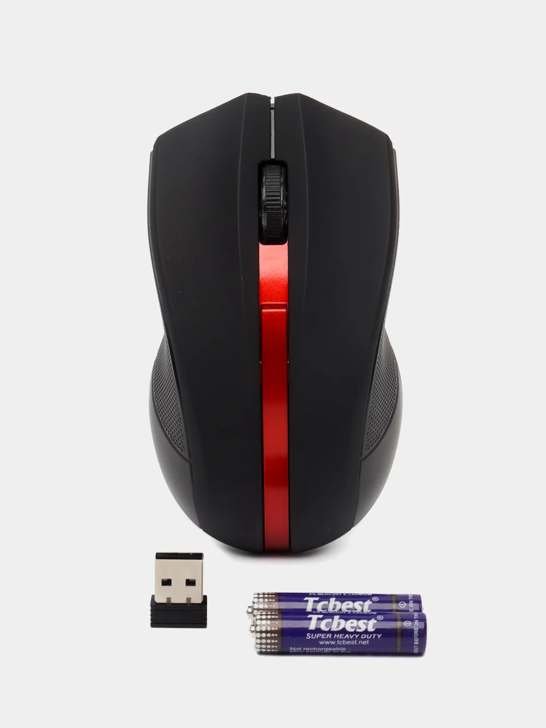 Красный мышь компьютерная Oklick 615MW, беспроводная, USB
