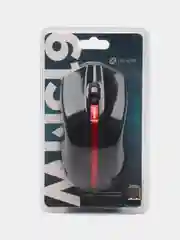 Красный мышь компьютерная Oklick 615MW, беспроводная, USB