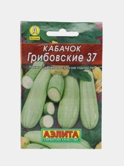 Семена Кабачок (3 упаковки) "Грибовские 37 белоплодный", среднеранний урожайный сорт
