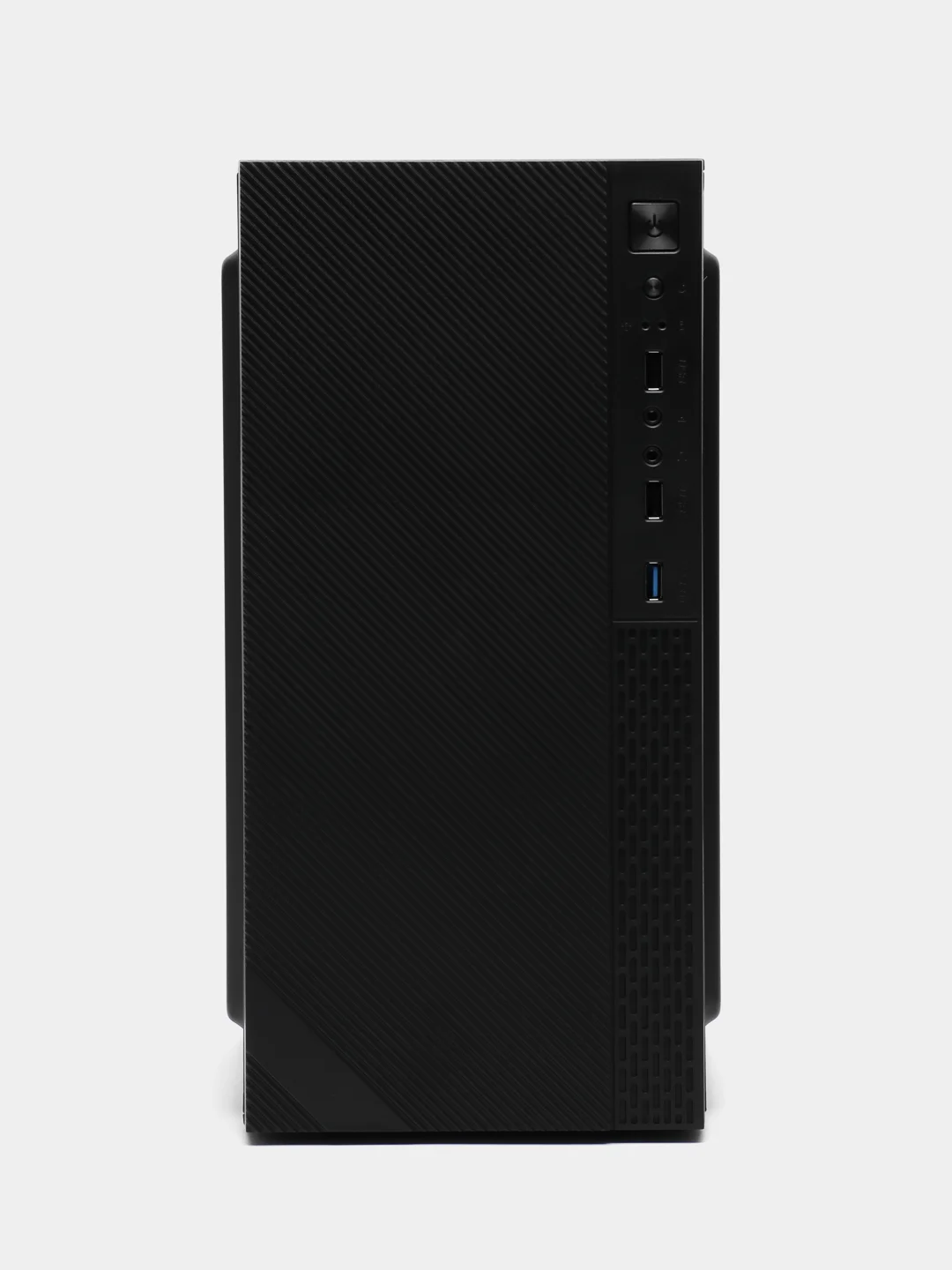 Черный корпус компьютерный Accord ACC-263B без БП, mATX 1 х 80 мм, 2 х USB 2.0, USB 3.0