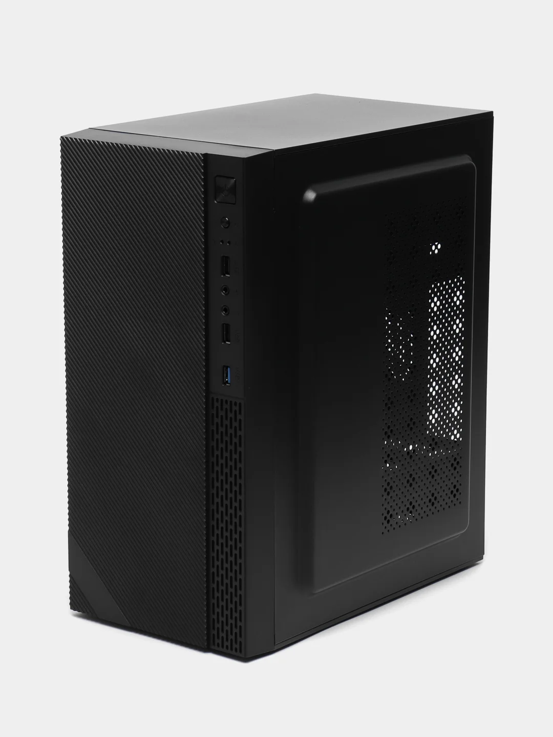 Черный корпус компьютерный Accord ACC-263B без БП, mATX 1 х 80 мм, 2 х USB 2.0, USB 3.0