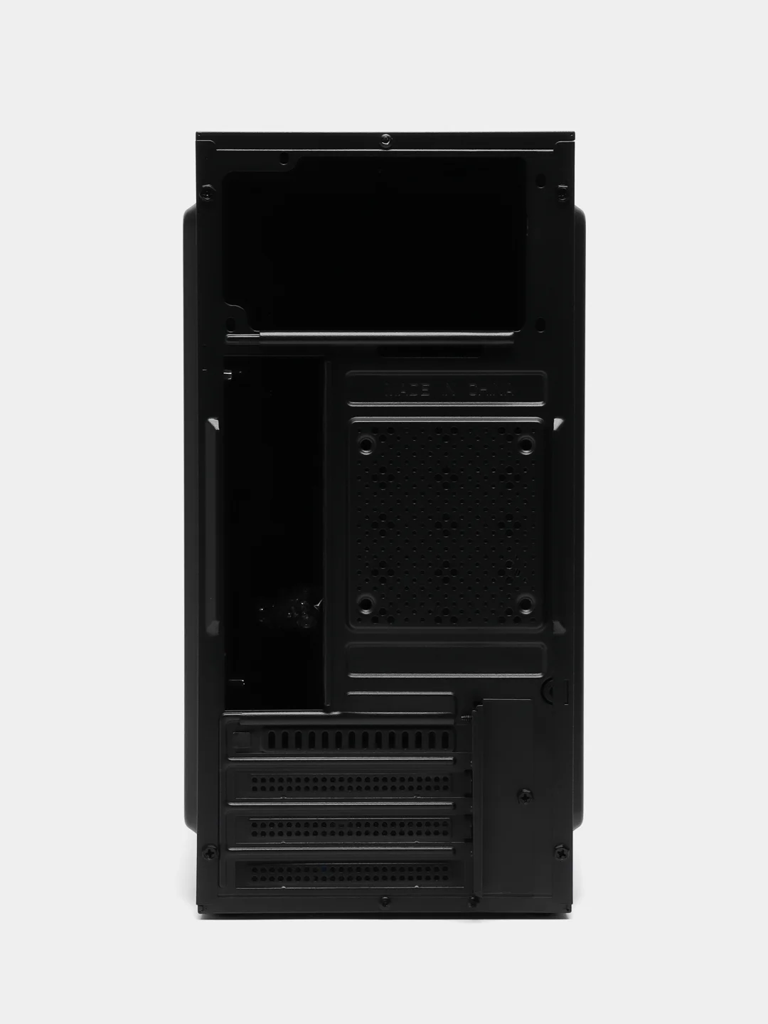 Черный корпус компьютерный Accord ACC-263B без БП, mATX 1 х 80 мм, 2 х USB 2.0, USB 3.0