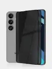 Черный стекло для Samsung Galaxy A55, A35, A15, S24 Ultra Plus, M15, F15 защитное, матовое, антишпион