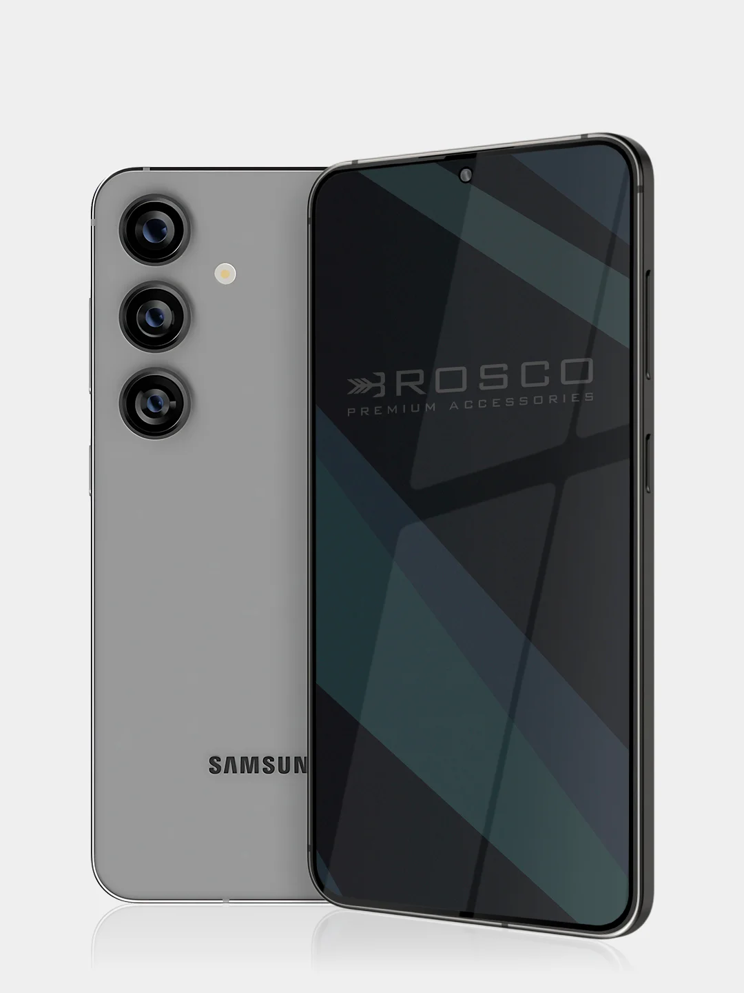 Черный стекло для Samsung Galaxy A55, A35, A15, S24 Ultra Plus, M15, F15 защитное, матовое, антишпион