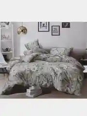 Карамельный комплект постельного белья, 1,5 спальный, сатин