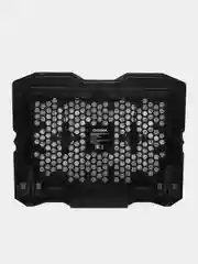 Черный охлаждающая подставка для ноутбука Digma D-NCP150-2, с LED-подсветкой, 15.6"
